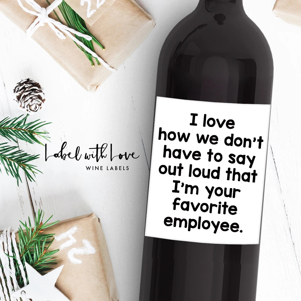 4Pcs Wine Bottle Labels Wine Bottle Stickers Wine Bottle Stickers For Dear Friends Coworker Gift Funny Coworker Gift