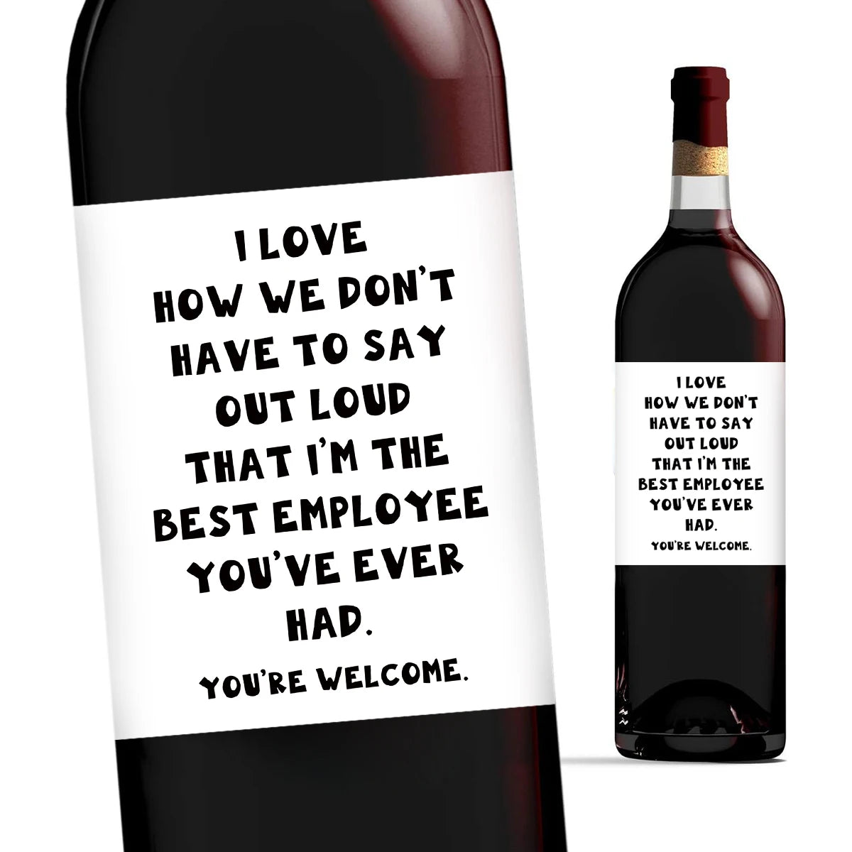 4Psc Funny Wine Bottle Labels Funny Encouragement Gifts Wine Labels Self-Adhesive Wine Wine Bottle Stickers For Dear Friends