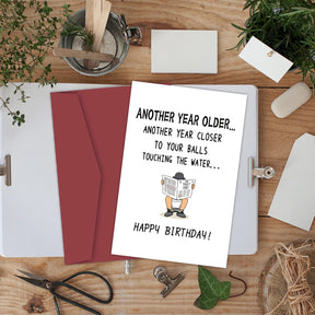 1pcs Funny Birthday Card For Your Best Friend, It's A Funny Birthday Gift For Him! Birthday Greeting Card Funny Gift