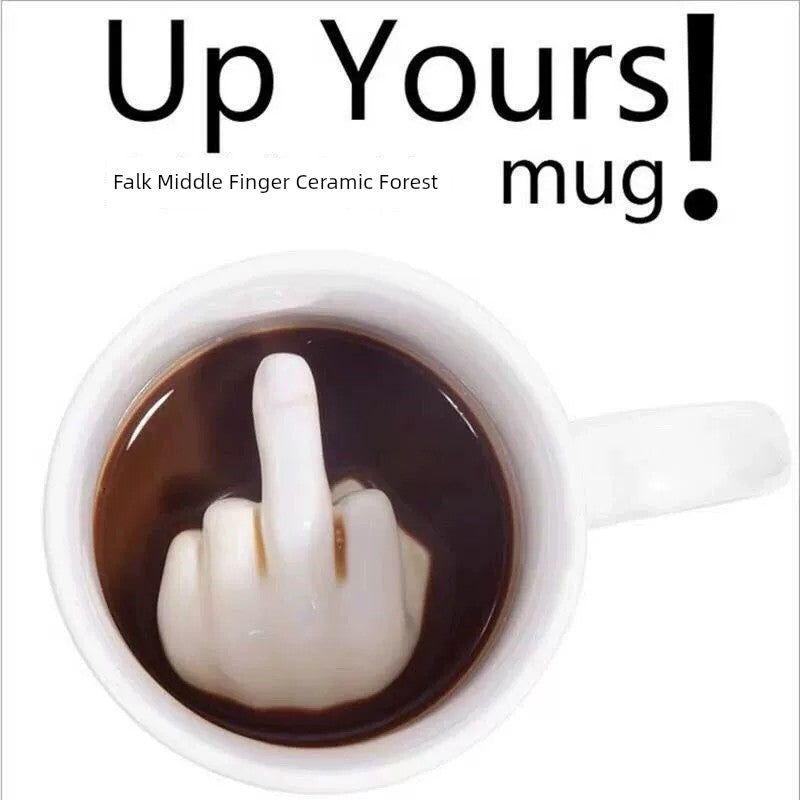 Fun Spoof Middle Finger Falk Coffee Boyfriend Cup