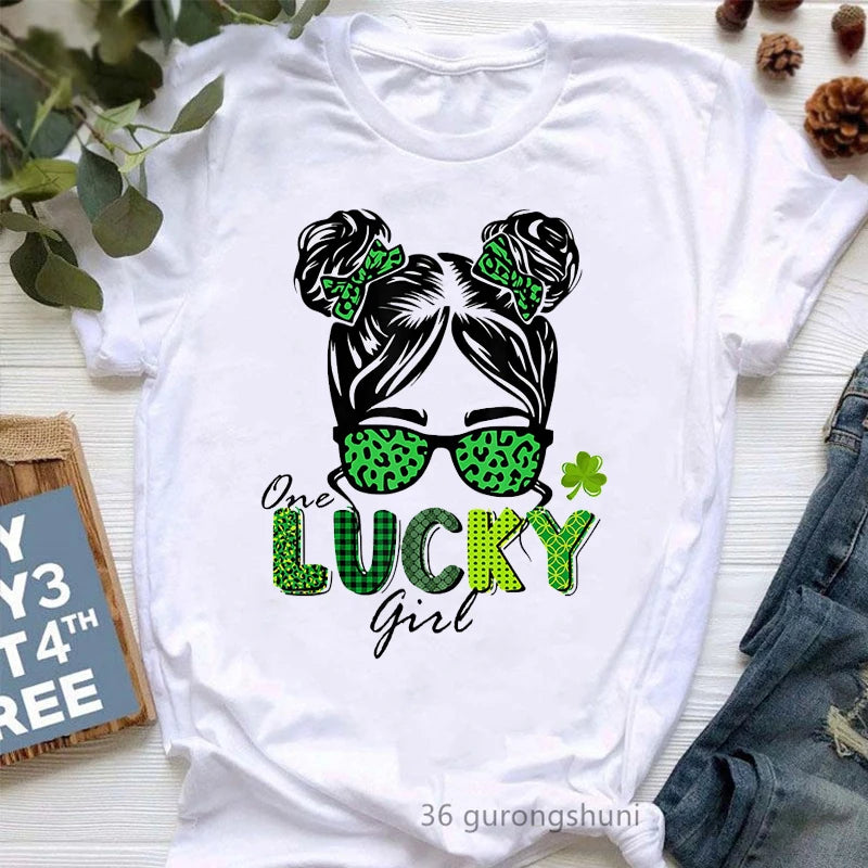 T-Shirt Femme Lucky To Be A Teacher Rainbow Teacher St Patricks Day Teacher'S Day Gift Tshirt Fashion Funny Teacher Tshirt Tops