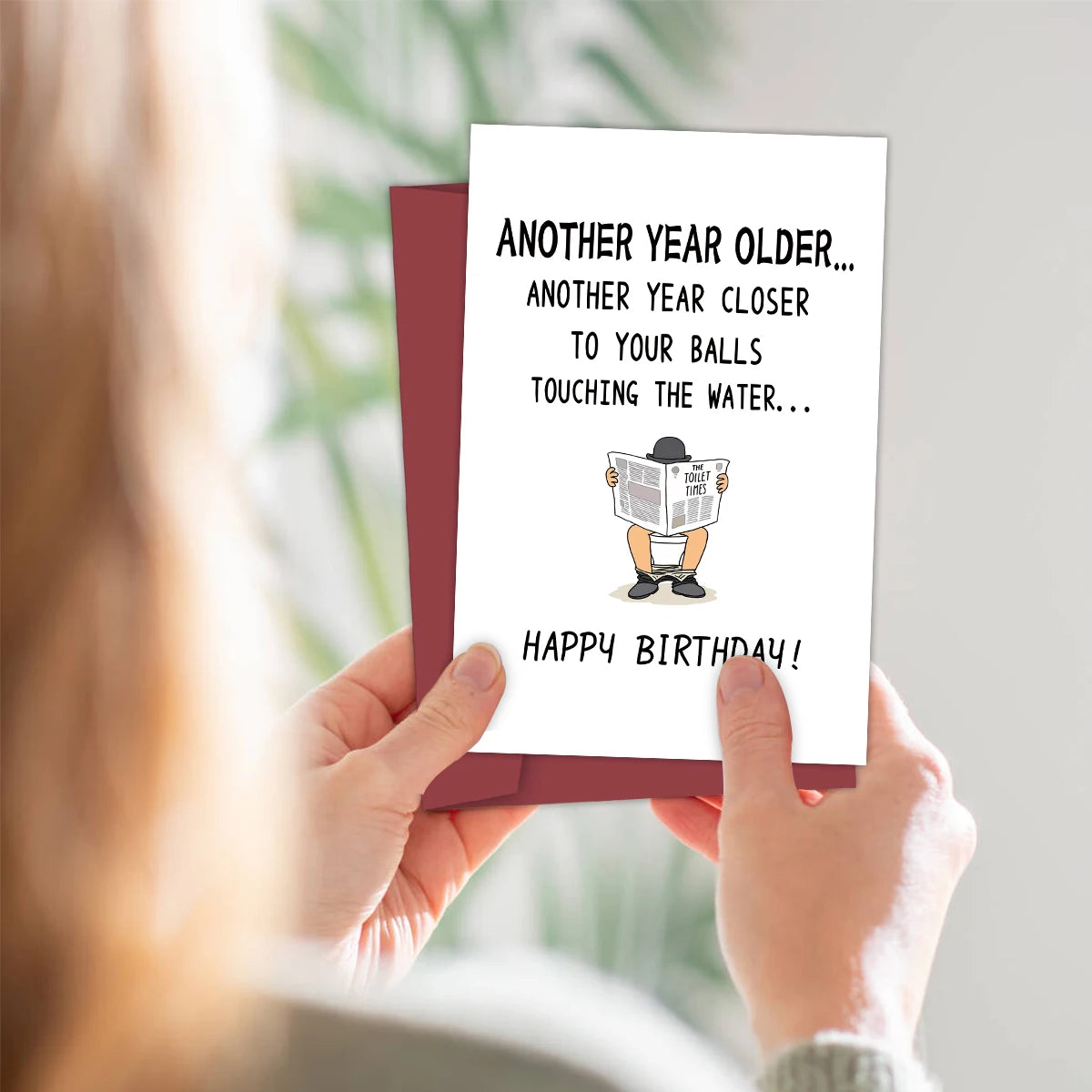 1pcs Funny Birthday Card For Your Best Friend, It's A Funny Birthday Gift For Him! Birthday Greeting Card Funny Gift