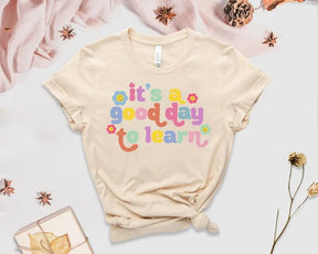 Teacher Shirts, Teacher Motivational Shirt Funny Teacher Gifts It's A Good Day To Short Sleeve Top Tees O Neck 100% cctton goth