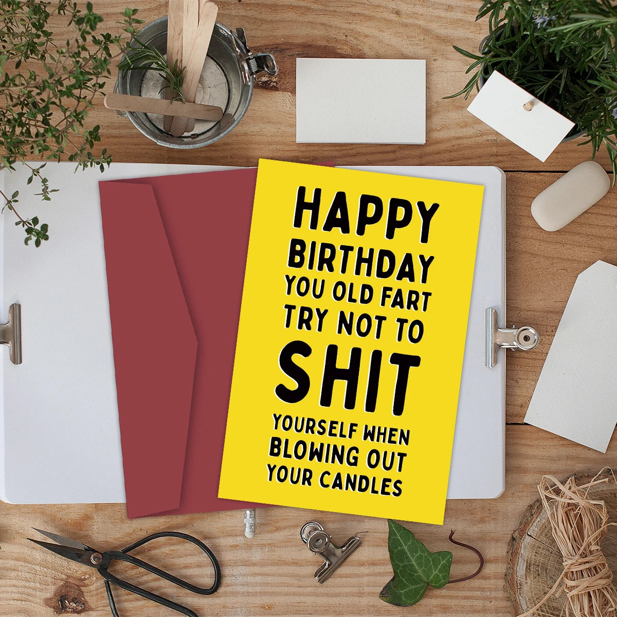 1pcs, Funny Happy Birthday Card,Anniversary Year Old Card,Happy Birthday Card for Him Husband Boyfriend Girlfriend Wife Her