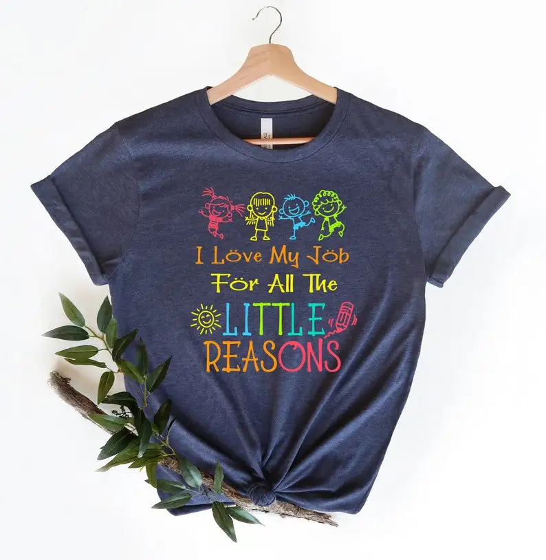 Valentine's Day Teacher Teachers Day Shirts, Love Teacher Shirt Valentines Gift Daycare 100% cotton Shirt Short Sleeve Top Tees