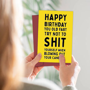 1pcs, Funny Happy Birthday Card,Anniversary Year Old Card,Happy Birthday Card for Him Husband Boyfriend Girlfriend Wife Her